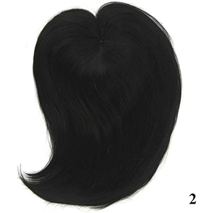 DILLARDS Iluu Synthetic Hair Clip In Toppers For Women, Large Mono Crown Topper Hairpieces Hair Bang For Thinning Hair, 60G Hair Black Brown - Image 3
